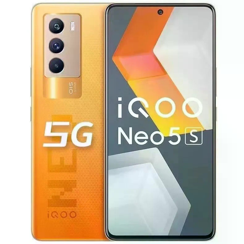 IQOONeo5S Snapdragon 888 120Hz เกมภาพถ่ายความละเอียดสูงสําหรับเล่นเกม 5g โทรศัพท์มือถือมือสอง 9 ใหม่