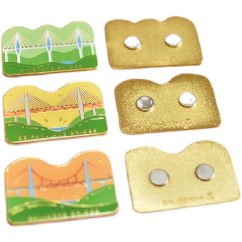 Qinglei Jihe Original Creative Guizhou Bridge Series สติกเกอร์ตู้เย็นโลหะ North Plate River Baling H