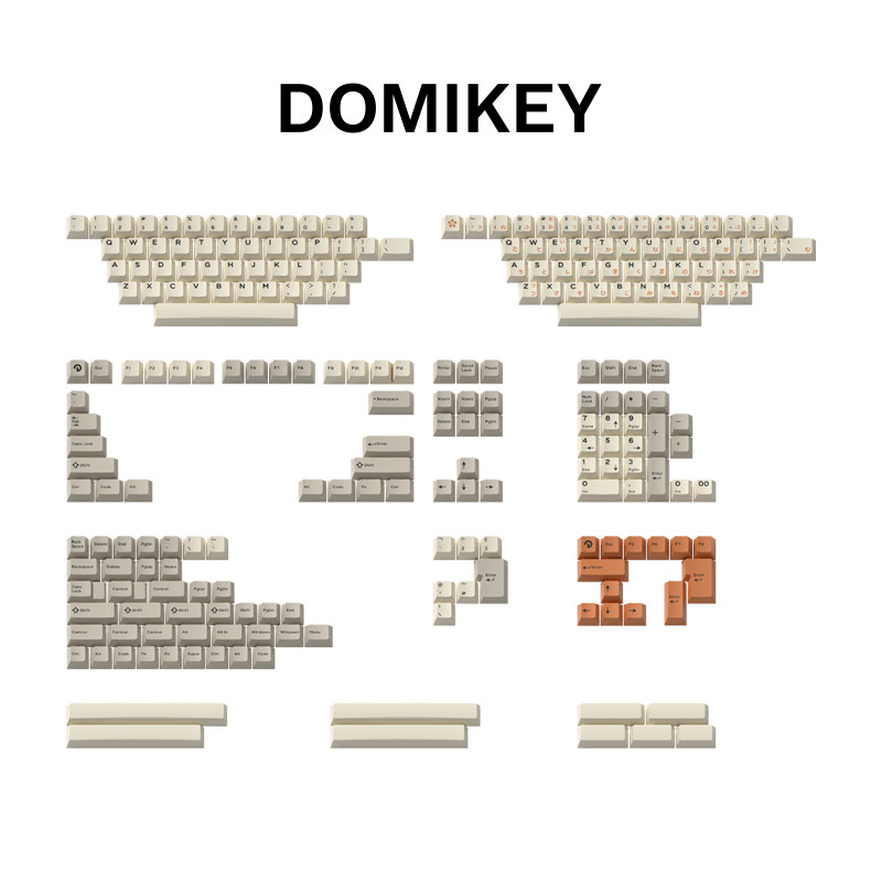 DOMIKEY VINTAGE Ancient Early Set Original Factory ความสูงรอง Molding คีย์บอร์ดเครื่องกล Keycap