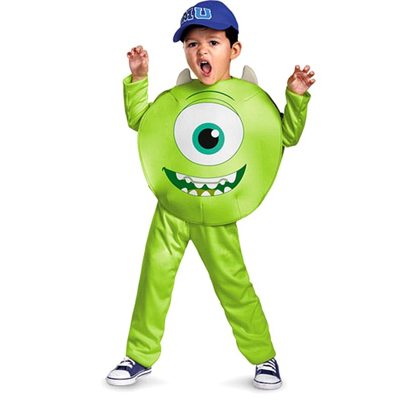 ฮาโลวีน Prince เครื่องแต่งกายเด็ก COSPLAY Mike Wazowski Monsters University ชุด 3 ชิ้น 10.16 A2