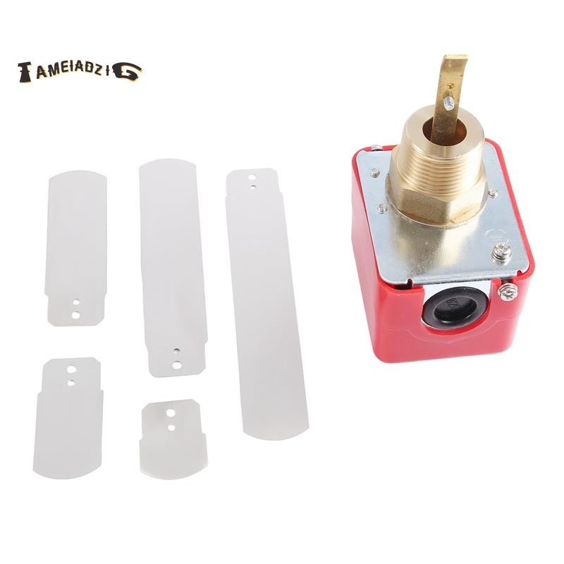 tameiadzigAC 220V 15A ด้ายชาย SPDT Water Paddle Flow Switch HFS-25