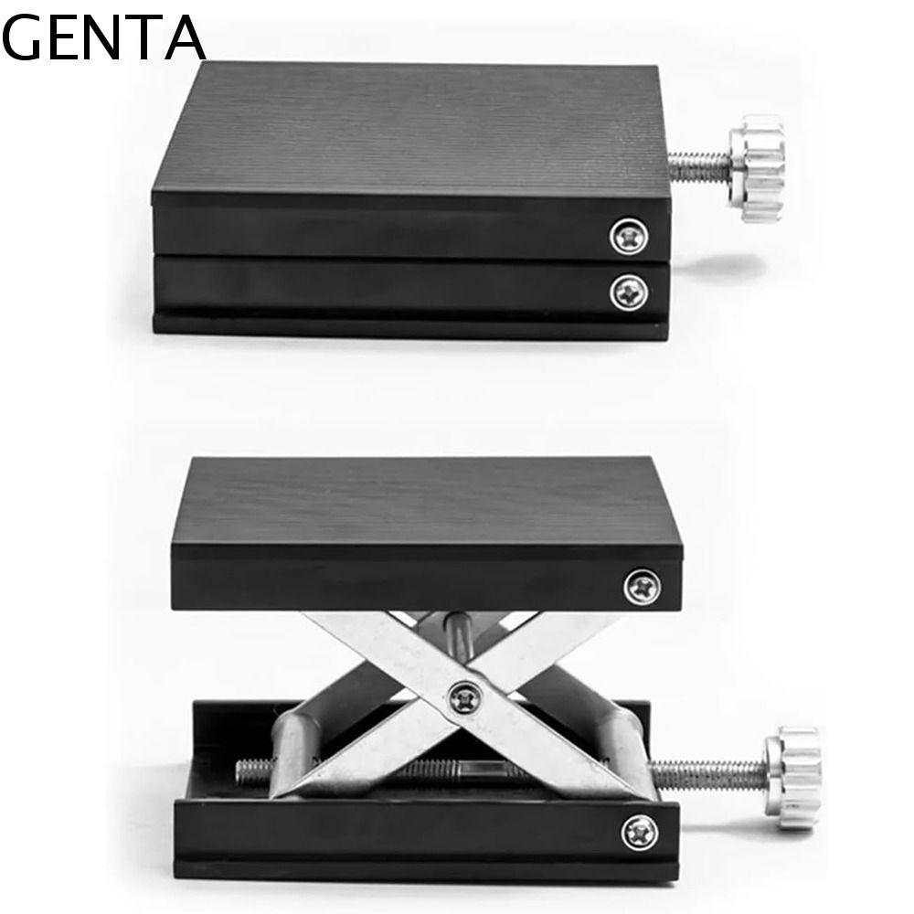 GENTA Lab Jack Stand Platform, ขยายความสูงช่วง Lab Lift Stand Table, อลูมิเนียมน้ําหนักเบา Anti-rust