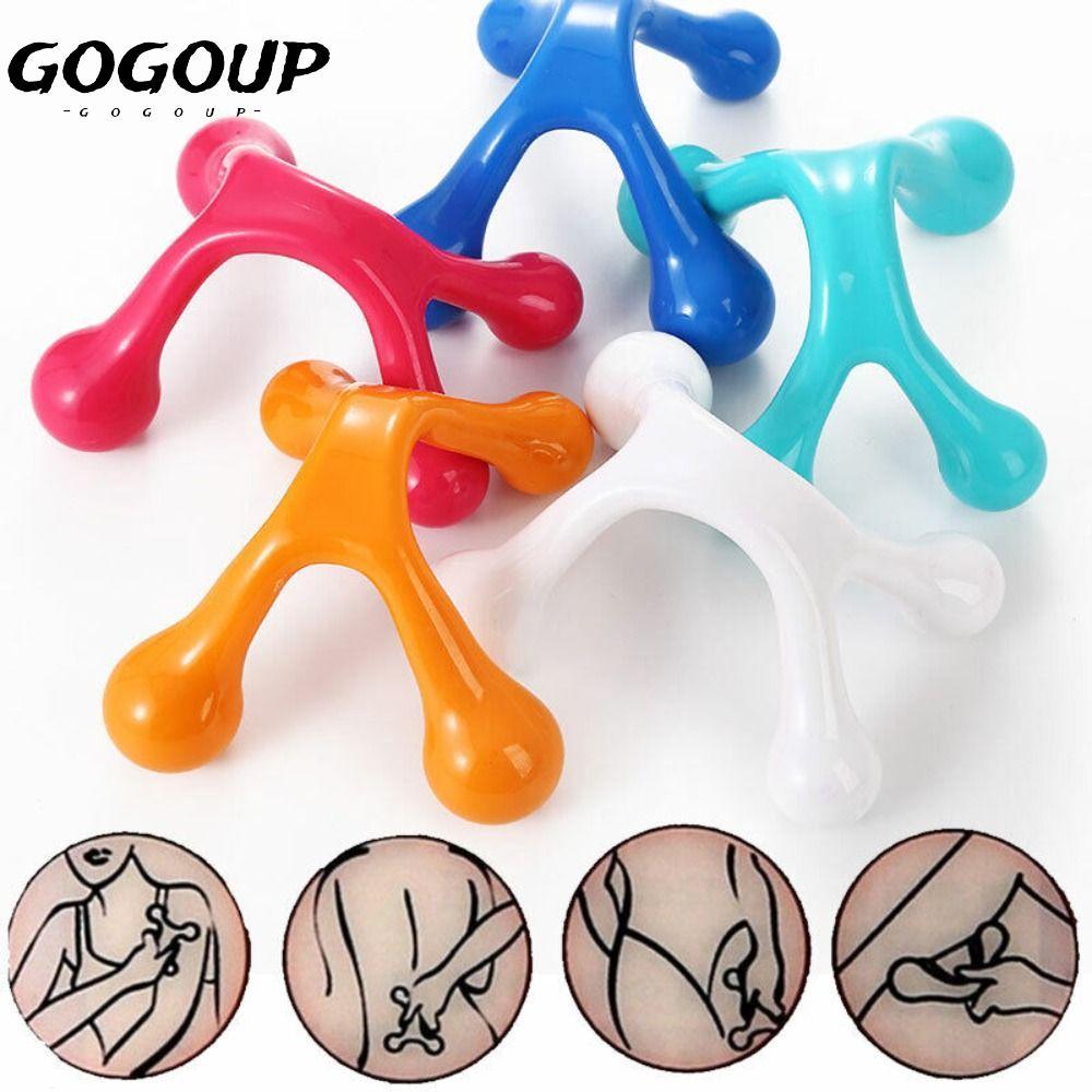 GOGOUP Body Massager, Relaxing Arch Manual Balance Four Balls, แบบพกพามือถือกําจัด Oedema Travel Mas