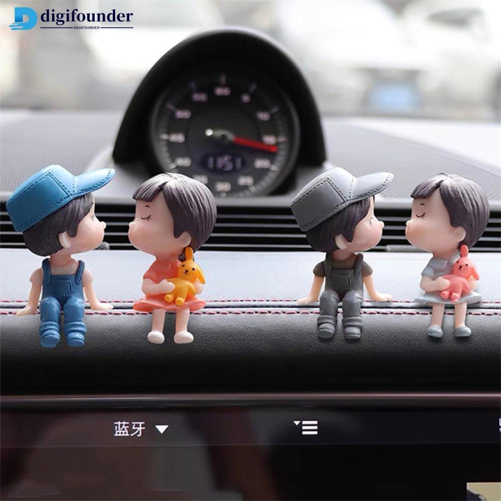 DIGIFOUNDER การ์ตูนคู่ Action Figurines รถตกแต่งภายในเครื่องประดับอะนิเมะ Auto ภายในคอนโซลกลางแดชบอร