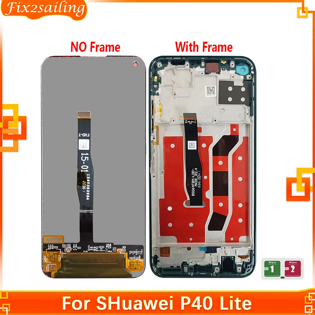 LCD สําหรับ P40 Lite JNY-LX1 LCD 10 หน้าจอสัมผัสสําหรับ Nova 7i JNY-LX2 P 40 Lite หน้าจอ LCD Nova 6 