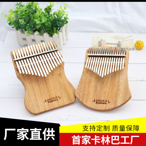 กล่องดนตรี คาลิมบ้า GECKO GECKO 217-Tone เปียโนนิ้วเริ่มต้น Kalimba Kalimba Thumb เปียโนแบบพกพา Intr