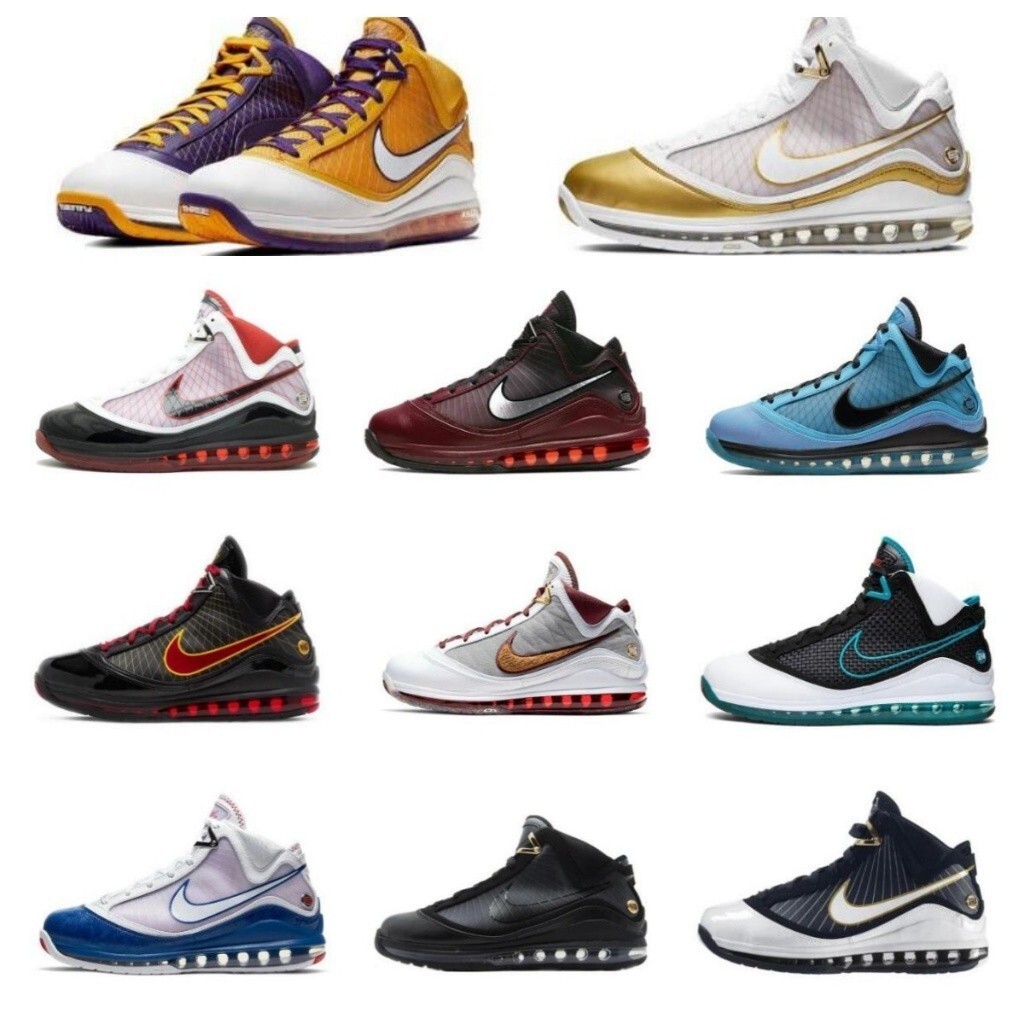 Lebron 7 MVP All-Star Air Cushion รองเท้าเทนนิสชายสวมใส่Anti-Slipน้ําหนักเบากันกระแทกรองเท้าบาสเก็ตบ