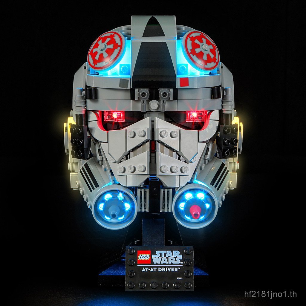 Star Wars ของเล่นรุ่น YB Light ไฟ LED AT-AT หมวกกันน็อคไดร์เวอร์เข้ากันได้ Lego 75429 Building Block