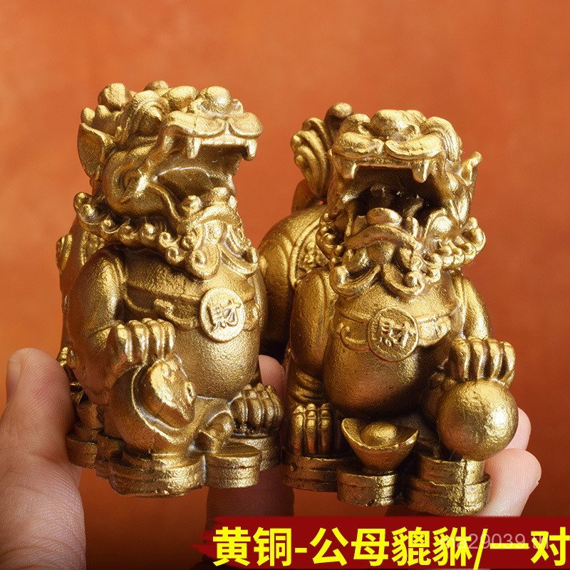 เครื่องประดับเงินสด Pixiu View Area Home Store ทองเหลืองตกแต่ง Pichu ชายหญิงหัตถกรรม Pixiu C5H9