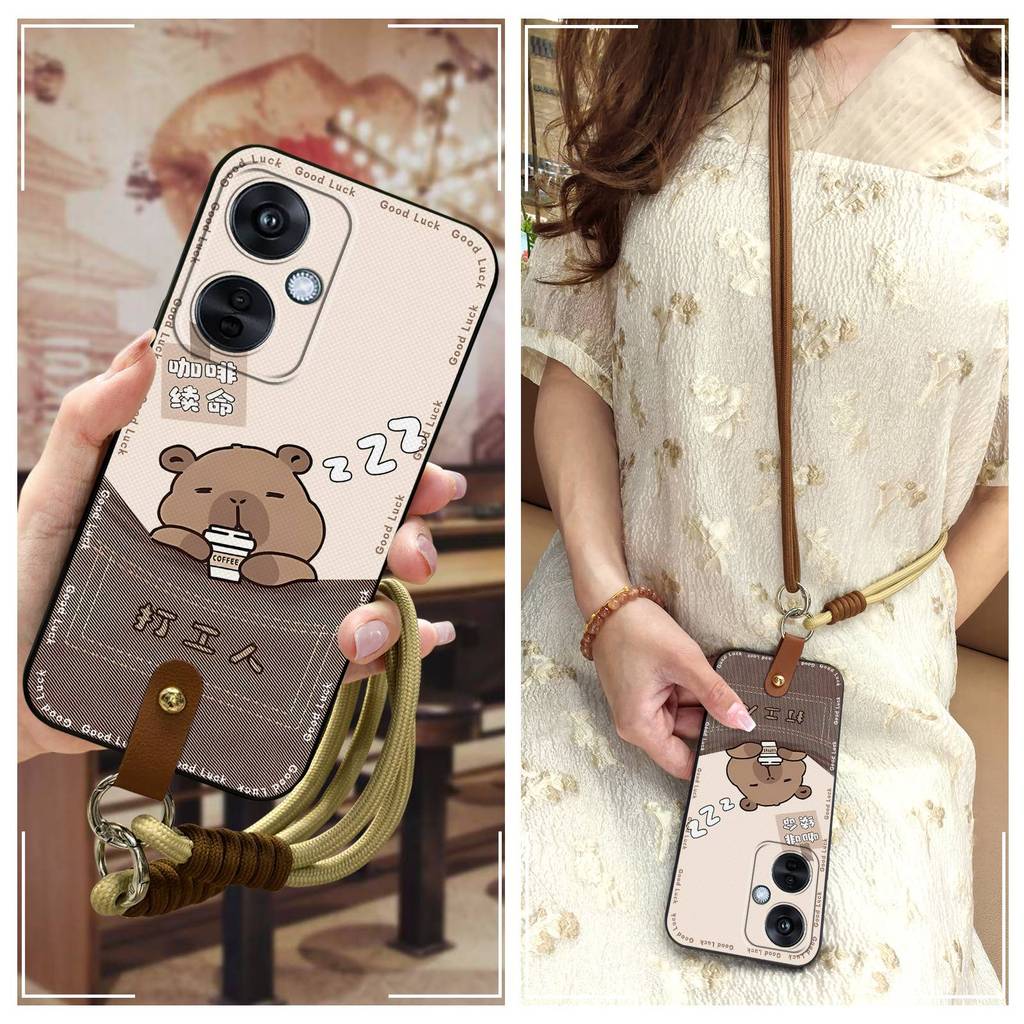 สร้อยคอป้องกันฝุ่นเคสโทรศัพท์สําหรับ OPPO K11X/1+Nord CE3 Lite 5G/Nord N30 Full wrap น่ารักการ์ตูน L