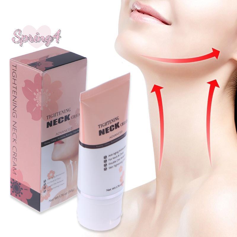 <Spring4> 50GคอครีมกระชับผิวCare Anti WrinkleกระชับลบDark Spot WhiteningนวดAnti Aging Moisturizing B