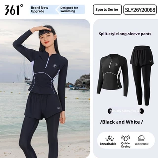 ชุดว่ายน้ํา 361 องศา Rushguard UPF50+ ชุดว่ายน้ํามืออาชีพสองชิ้น Beachwwear