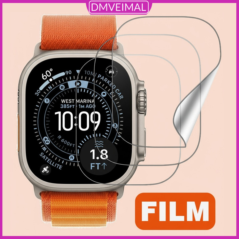 ฟิล์ม TPU ไฮโดรเจล นุ่ม for Smartwatch Apple Watch Ultra/SE 3 2 IWatch Series 11 10 8 9 7 6 49 46 41 45 40 42 38 44มม.