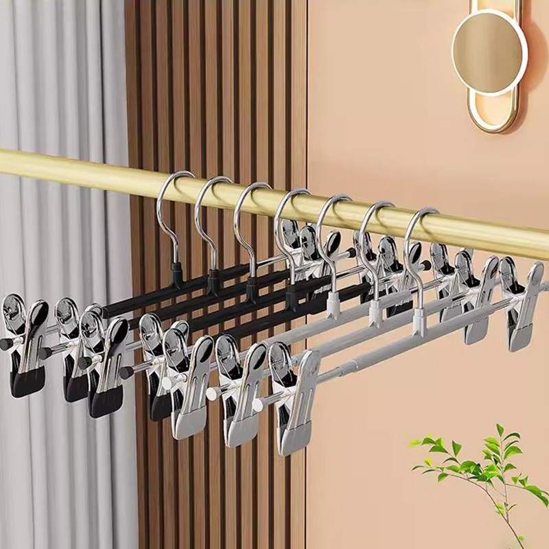 20ชิ้น ไม้แขวนกางเกง ไม้แขวนเสื้อที่มีคลิปลื่น สนิมทนกระโปรงไม้แขวนเสื้อ ไม้แขวนเสื้อ ประหยัดพื้นที่ สําหรับกางเกง,กางเกงขาสั้น,กระโปรง,ถุงเท้ - รูปที่ 7