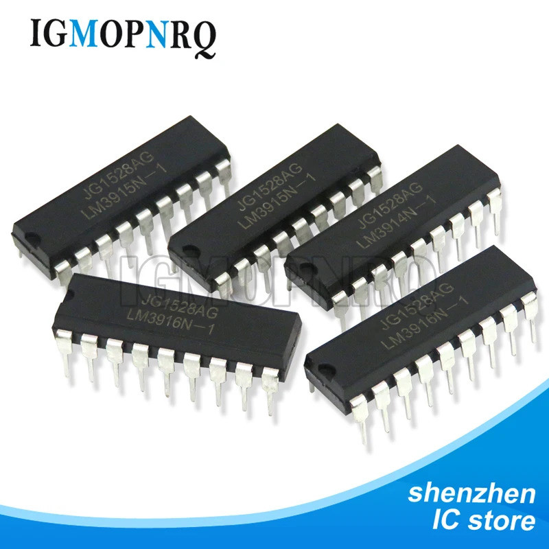 5pcs LM3914N LM3915N LM3915N-1 LM3914 LM3914N-1 LM3915N-1 LM3916N-1 DIP-18 LED Drivers ชิป ic
