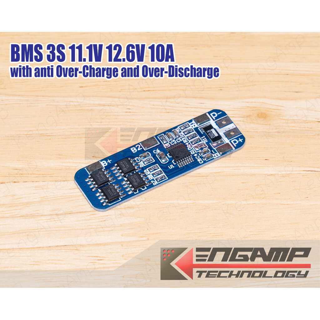 (1ชิ้น) HX-3S-01 BMS 3S 11.1V 12.6V 10A 18650 Li-ion Charger with Over Charger Protection and Over-d