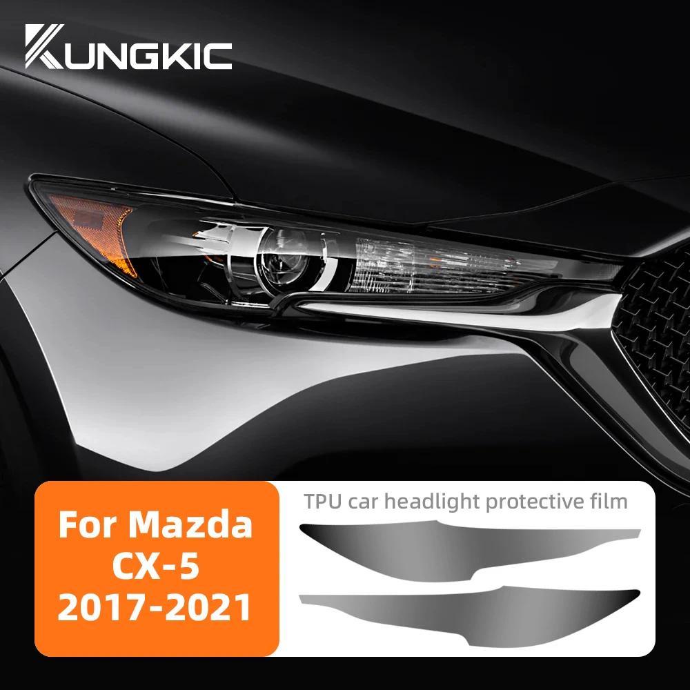 สําหรับ MAZDA CX-5 CX5 2017- 2021 B/C/D-Pillars ไฟหน้ากระจกมองหลังรถภายนอกรถยนต์เสา Anti-scratch TPU