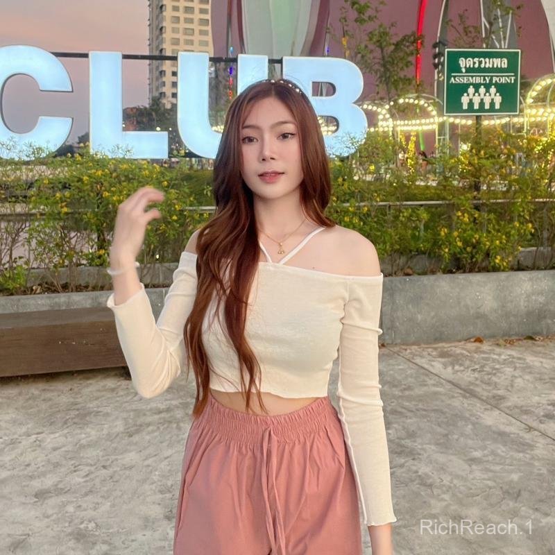 PRP x SPN ครอปแขนยาว เปิดไหล่ เสื้อสายฝอ คล้องคอ งานฮิต งานตามหา ต้องจัดกันนะค่า รุ่น อะตอม