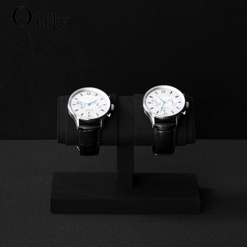 Oirlv T-bar ไมโครไฟเบอร์เครื่องประดับนาฬิกาขาตั้งนาฬิกากล่องเก็บสร้อยข้อมือเครื่องประดับ Props J005 J006 - รูปที่ 5