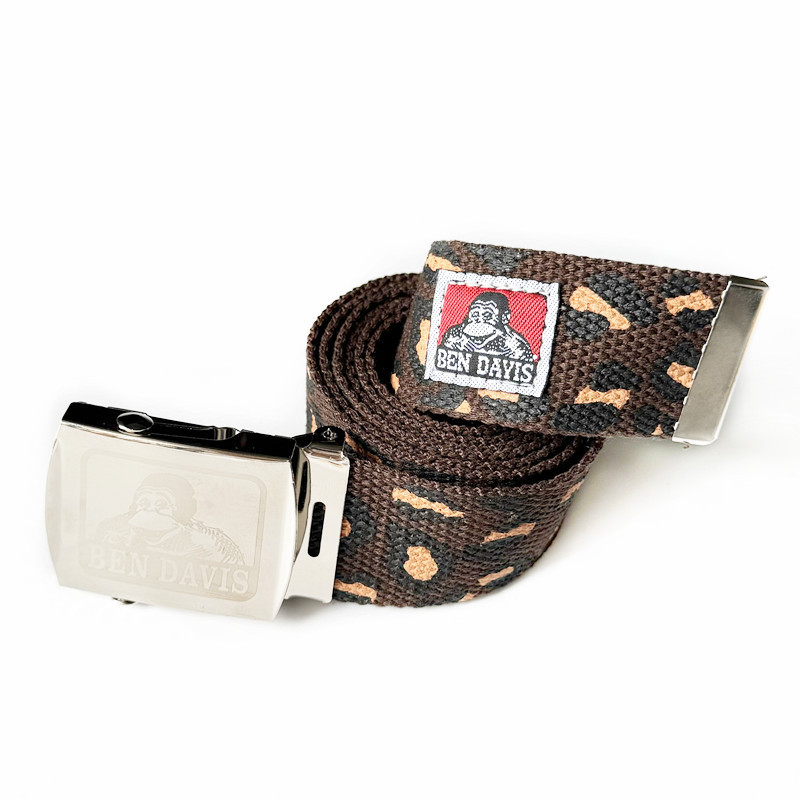 เข็มขัดผ้าใบกอริลลา ดีไซน์กะโหลกศีรษะ พร้อมหัวเข็มขัดอัตโนมัติ - รูปที่ 5