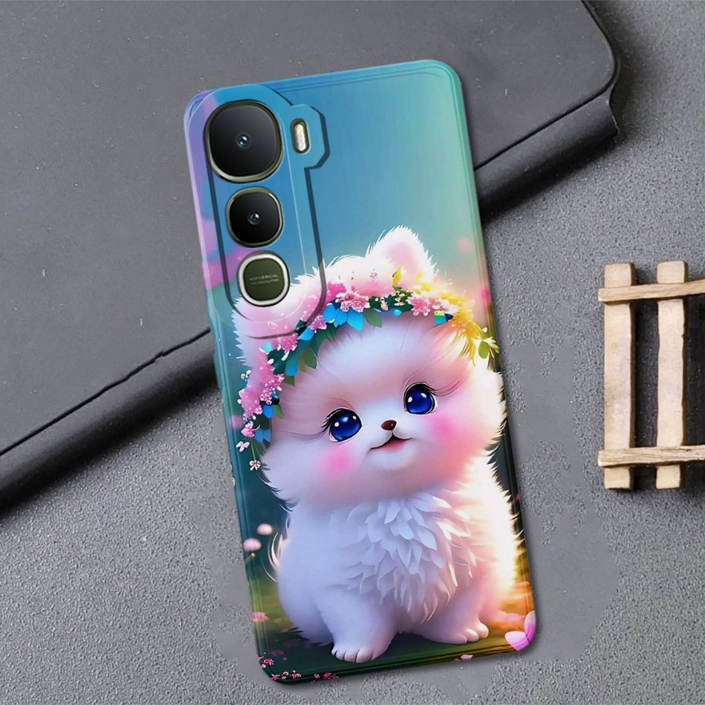 เคส Vivo Y400 - Iqoo Z10 Lite เคสแฟชั่น Softcase Macaron ปกป้องกล้อง Kesing Hp Casing Hp Protector H