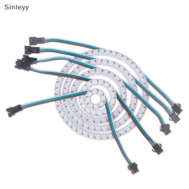 NLE WS2812B แอดเดรส LED พิกเซลแหวน 8/16/24/35/45Leds WS2812 RGB LED ไดโอดแหวนสี IC ในตัว LED N