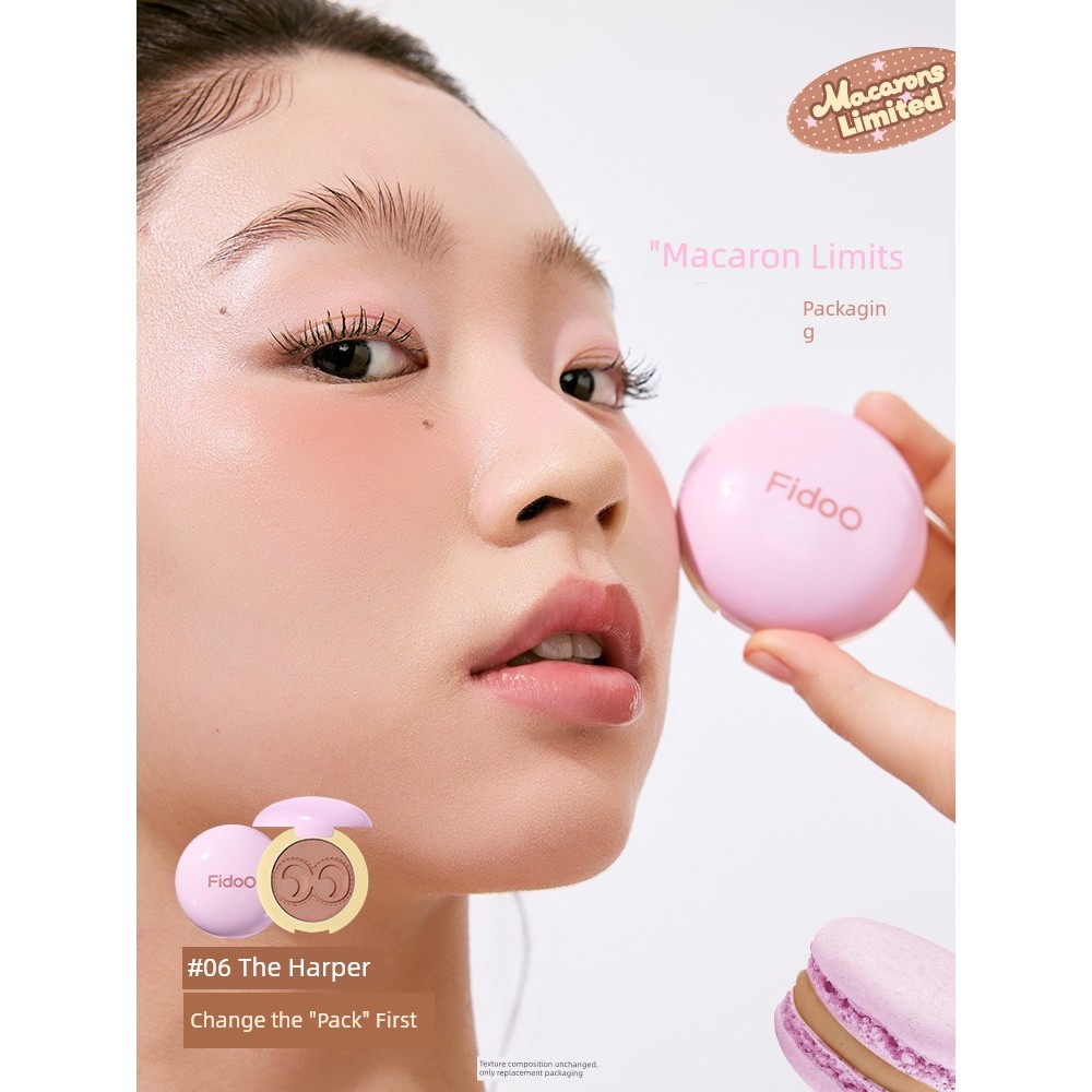 บลัชลากลาส ครีมบลัช Fidoo fidoo fidoo Stamp Blush Clay Cream Monochrome High Gloss Contouring 06 Mat