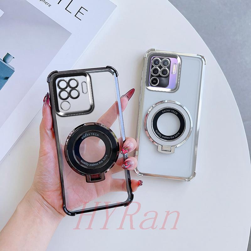 เคส OPPO A94 / Reno 5F ถุงลมนิรภัยสี่มุมป้องกันการตก เคสโทรศัพท์แบบใสพร้อมขายึด CDSJ
