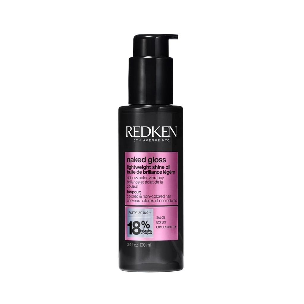 Redken Naked Gloss Shine Hair Oil - Adds Shine and Controls Frizz, Infused with Omega-9, Lightweight
