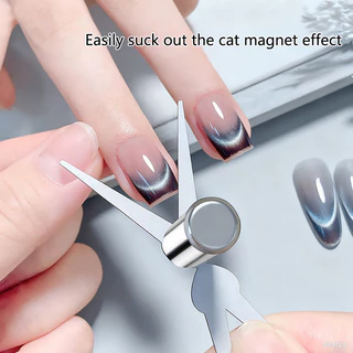 【Local】Double-head French Nail Art Strong Magnet ผสมเล็บ DIY X-Shaped French Effect DIY เล็บเล็บเครื่องมือ