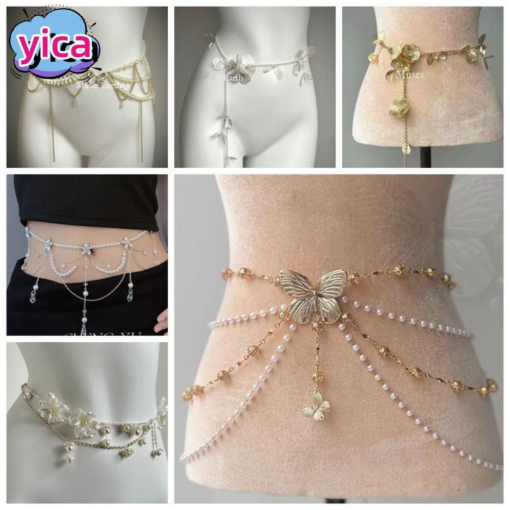 YICA โซ่เอวมุก Boho Chic สำหรับผู้หญิง