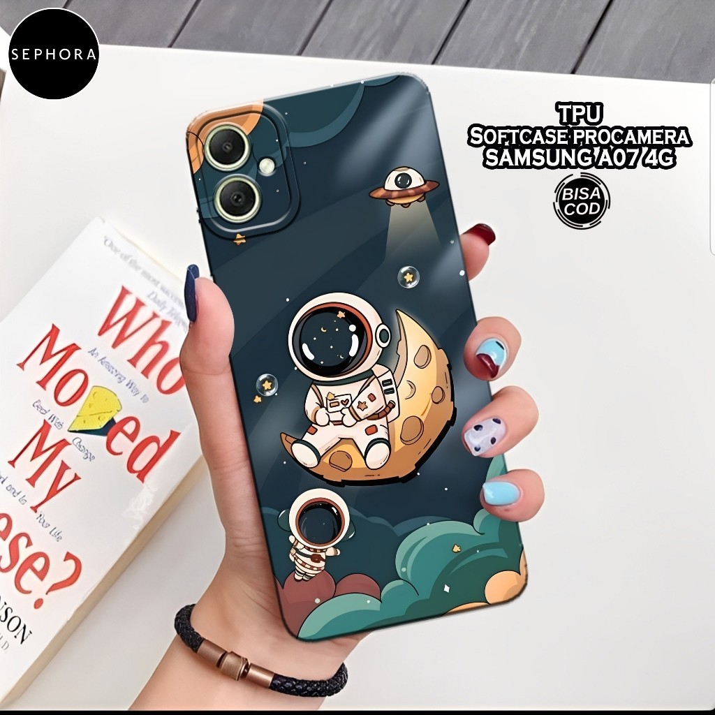 HP เคส Samsung Galaxy A07 4G 2025 ใหม่ล่าสุด - เคสแฟชั่นนักบินอวกาศ - Samsung A07 4G Softcase - เคส 