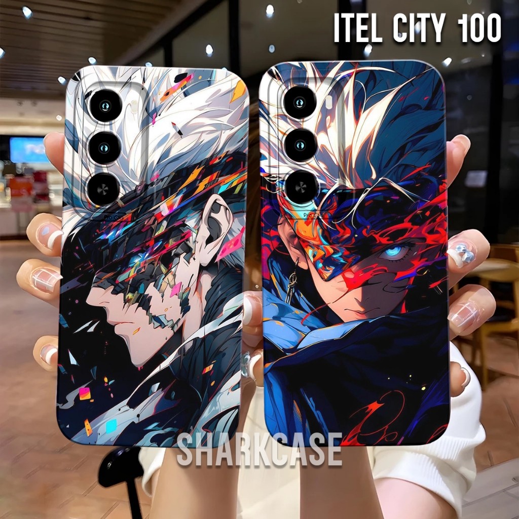 ITEL CITY 100 Softcase Anime Gojo Satoru Motif Cool ล่าสุดอินเทรนด์ - Itel Casing - Itel Cessing - เ
