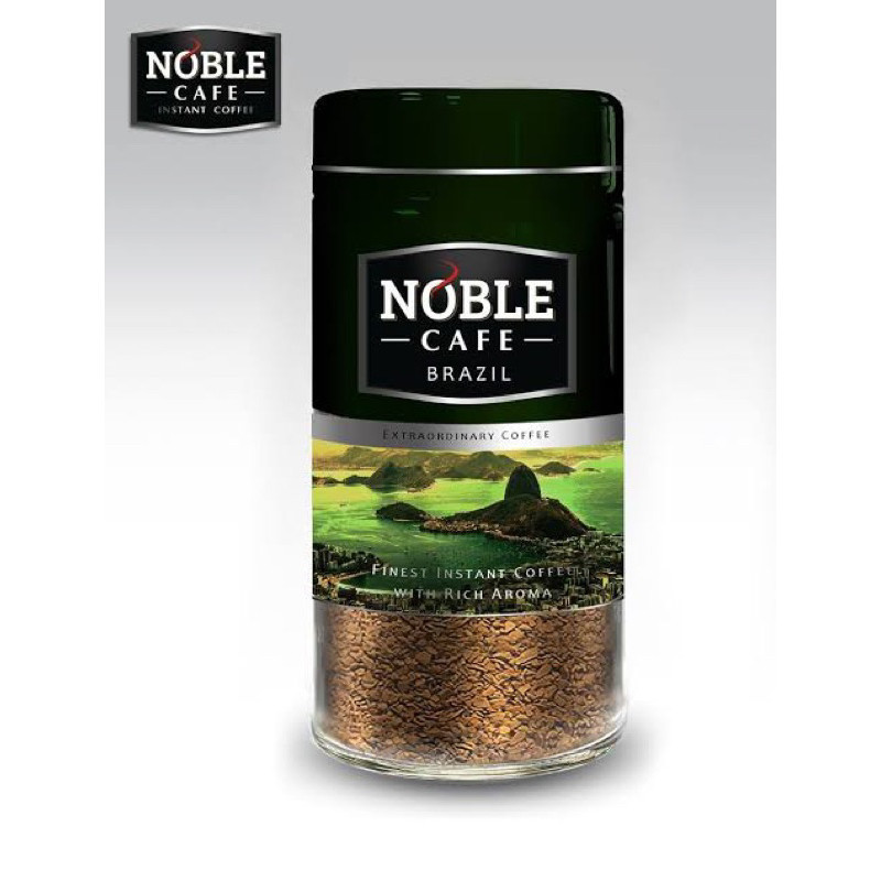 Noble cafe brazil instant coffee 100g โนเบิ้ลคาเฟ่ กาแฟบราซิลชนิดฟรีซดราย นำเข้าจากเวียดนาม