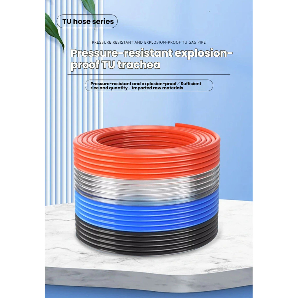 SMC นิวเมติก PU Trachea TU0425/0604/0805/1065/1208/1610BU-100m