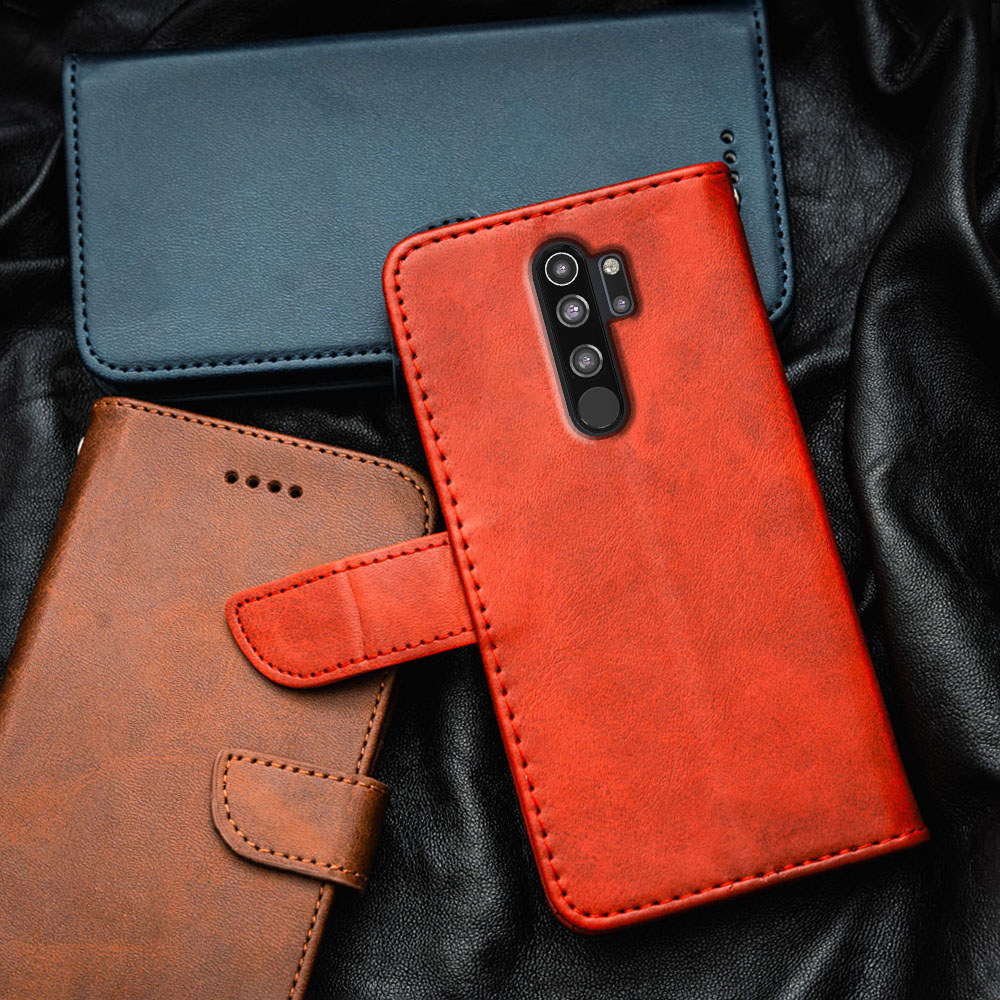 Xiaomi Redmi Note 8 Pro 2015105 M1906G7I M1906G7G พรีเมี่ยมหรูหราหนัง Flip-Top เคสโทรศัพท์กระเป๋าสตา