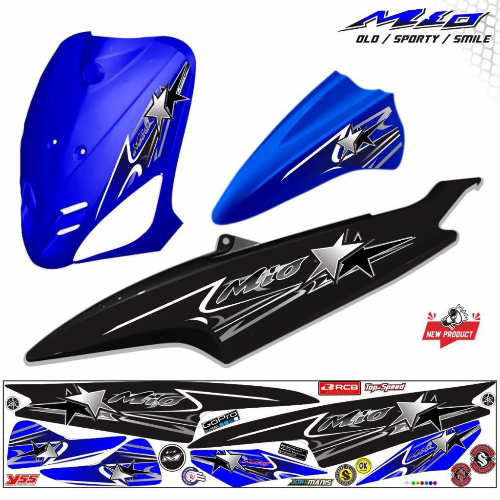 สติ๊กเกอร์ สติ๊กเกอร์มอเตอร์ไซค์ POLET MIO OLD MIO SPORTI สติ๊กเกอร์ STRIPING MIO สติ๊กเกอร์ MOTIP