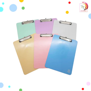 PK ( พี เค ) แฟ้มคลิปบอร์ด คลิปบอร์ด รุ่น พลาสติก และ PP FOAM ขนาด A5 / A4 / F4 ( 1 เล่ม / คละสี )
