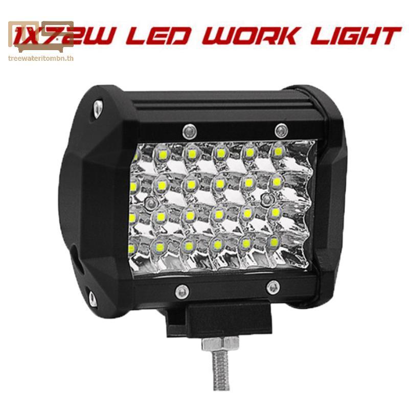 Tt 72W LED ทํางาน Light Bar Spot Beam Offroad รถดําน้ํารถบรรทุก SUV 4WD ATV 4 x 4 mbn