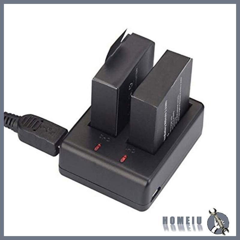 HOMEIU ที่ชาร์จกล้องกันน้ําสําหรับ EKEN SJ4000 H9R Camera Faster Chargers Hubs