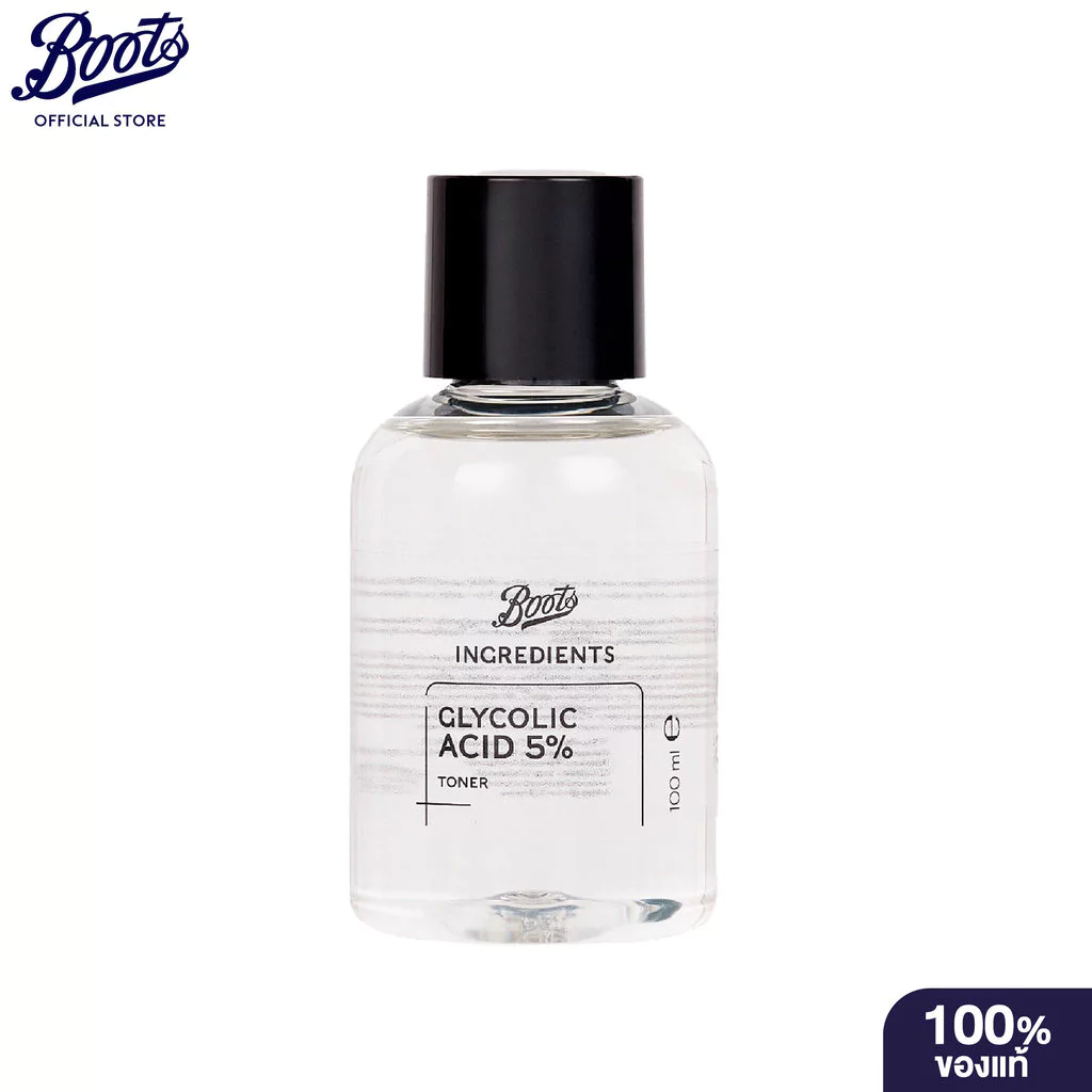 Boots Ingredients Glycolic Acid 5% Toner 100 Ml บู๊ทส์ อินกรีเดียนส์ ไกลโคลิค แอซิด 5% โทนเนอร์ 100 มล.