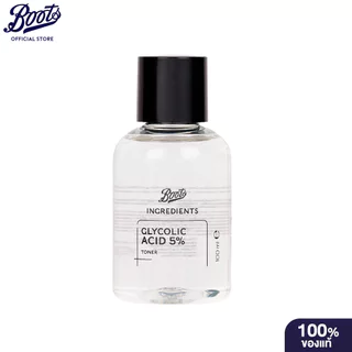 Boots Ingredients Glycolic Acid 5% Toner 100 Ml บู๊ทส์ อินกรีเดียนส์ ไกลโคลิค แอซิด 5% โทนเนอร์ 100 มล.