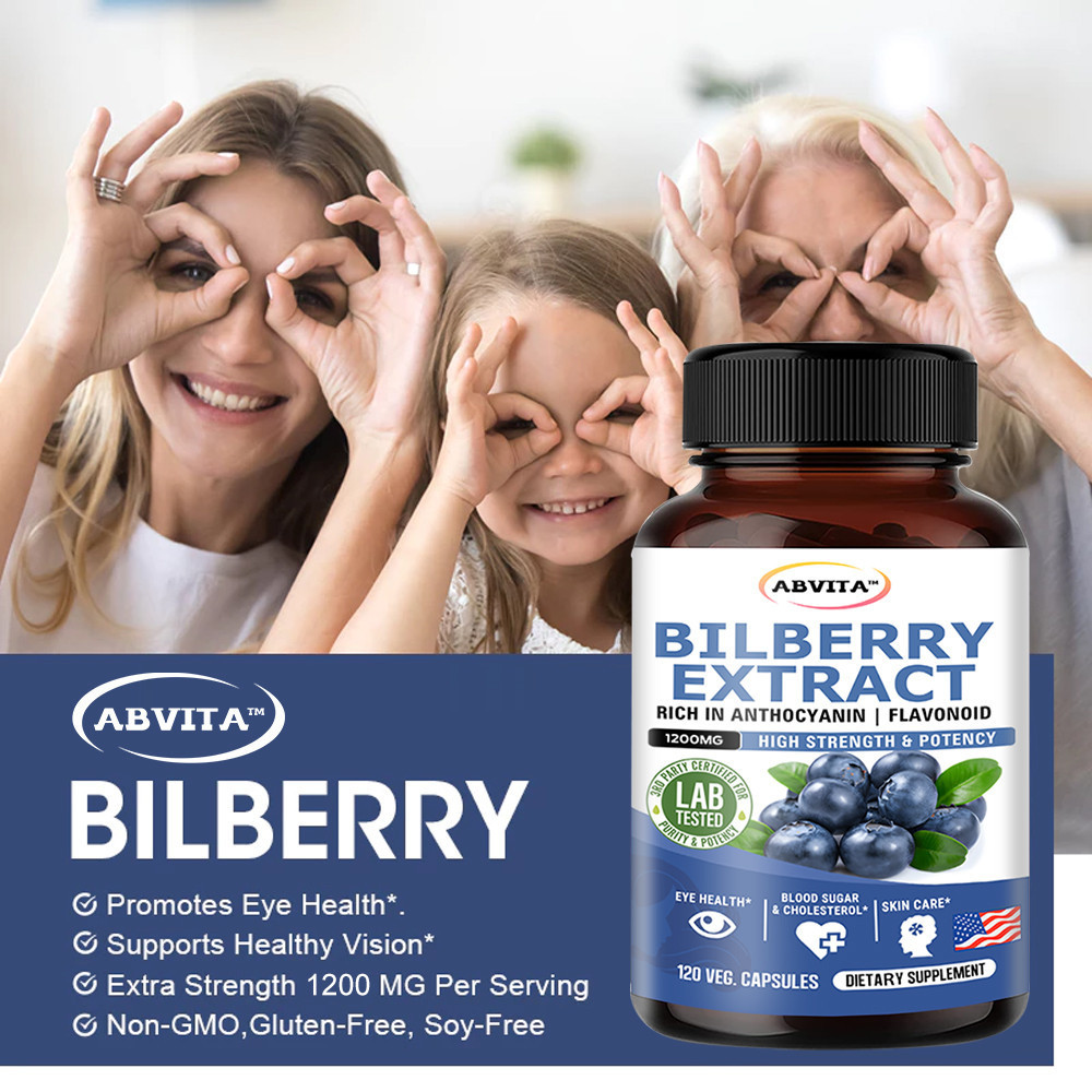 ​ ABVITA สารสกัดบิลเบอร์รี่ 1200 มก. แคปซูลสูงในพืช Anthocyanin & Flavonoid รองรับน้ําตาลในเลือดและระดับ Cholesterol - รูปที่ 7