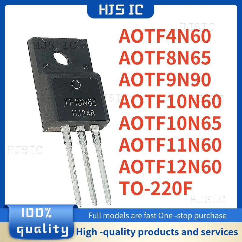 5PCS AOTF8N65 TF8N65 AOTF10N60 TF10N60 TO-220F AOTF4N60 TF4N60 AOTF9N90 TF9N90 AOTF10N65 TF10N65 TF1