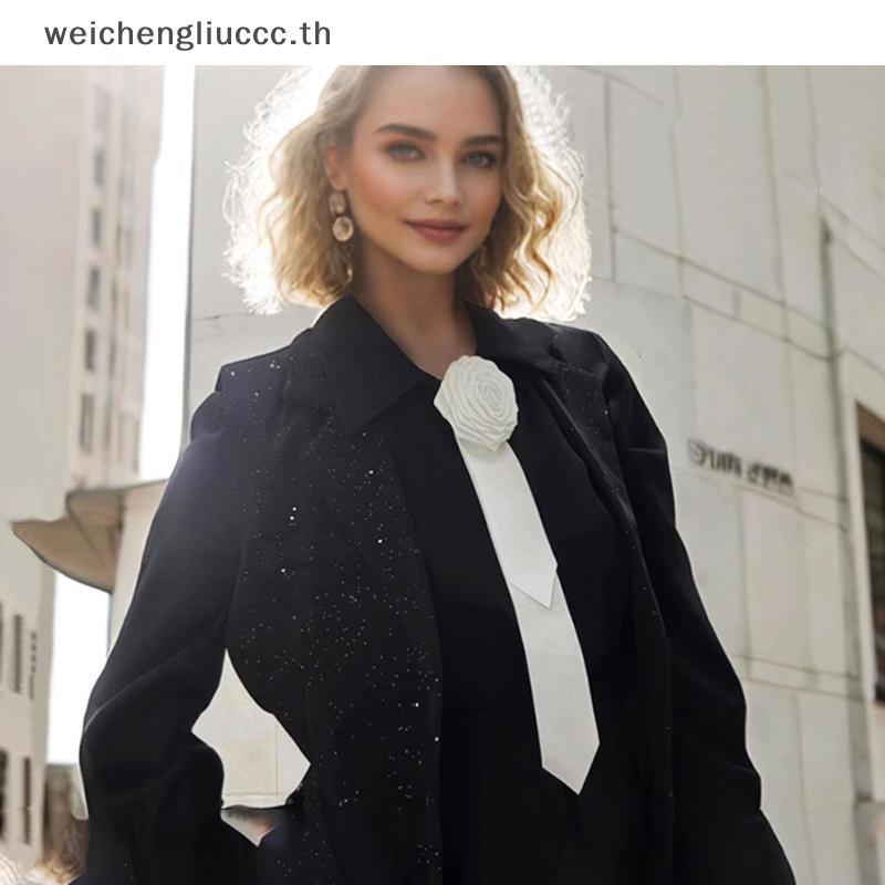 เข็มกลัดโบว์ไทลูกไม้ลายเรโทรสีดำ สำหรับเสื้อสูทและคอลาhrs เสริมความงามให้เครื่องแต่งกาย