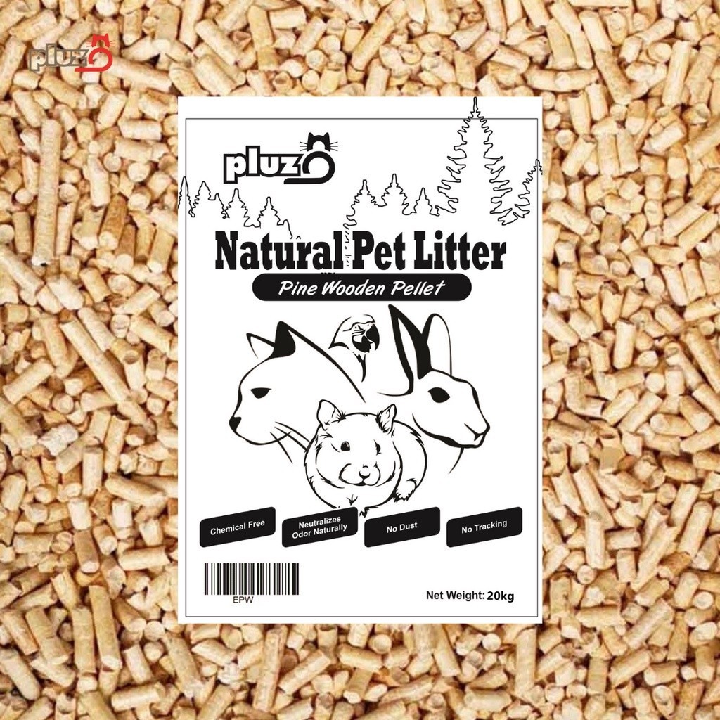 Pinewood Pallet Cat Litter 100% Natural Pine Wood Pet Beding / Pasir Kucing Kayu (20กก.)