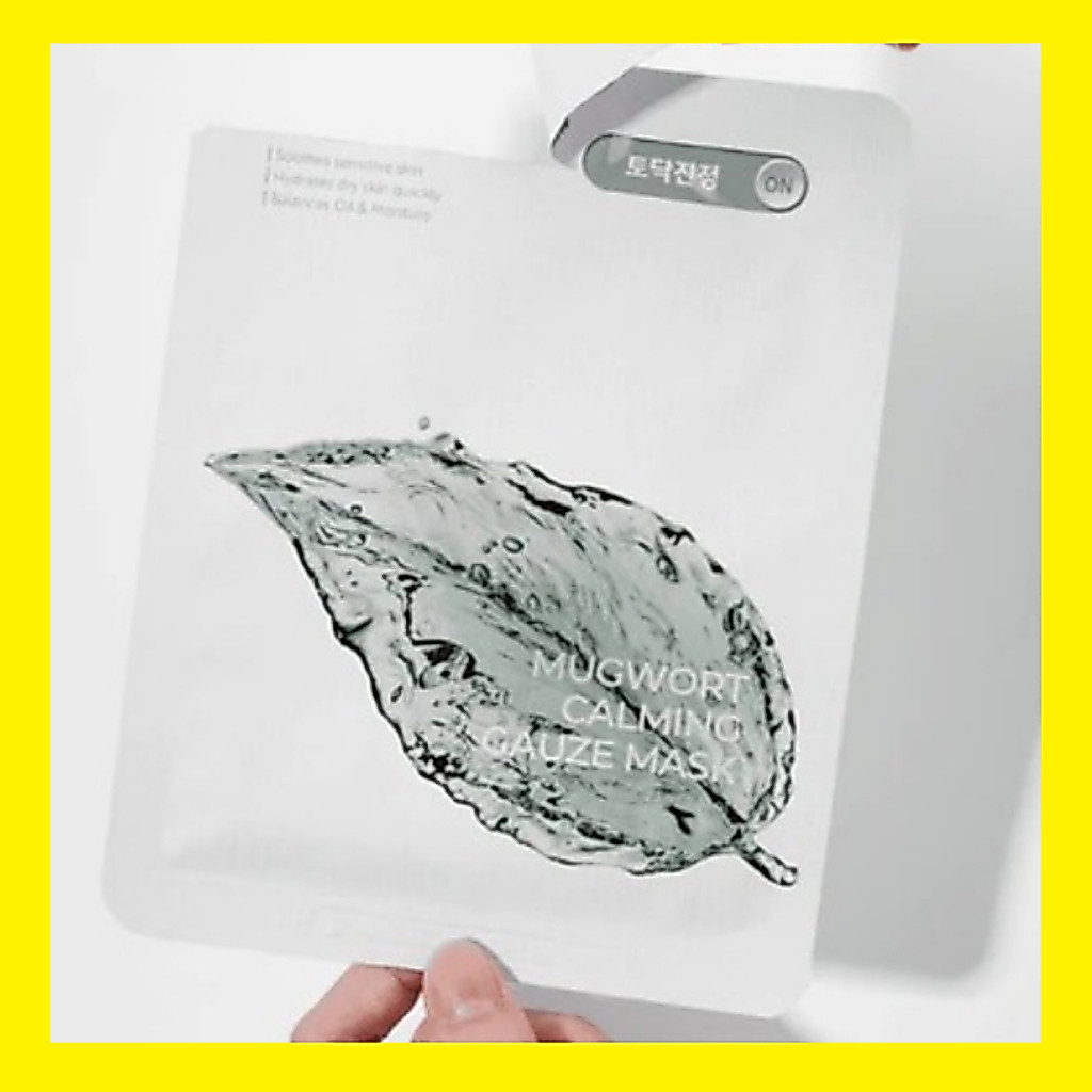 exp: 2028 Isntree Mugwort Calming Gauze Mask มาส์กช่วยเรื่องความมันบนใบหน้า