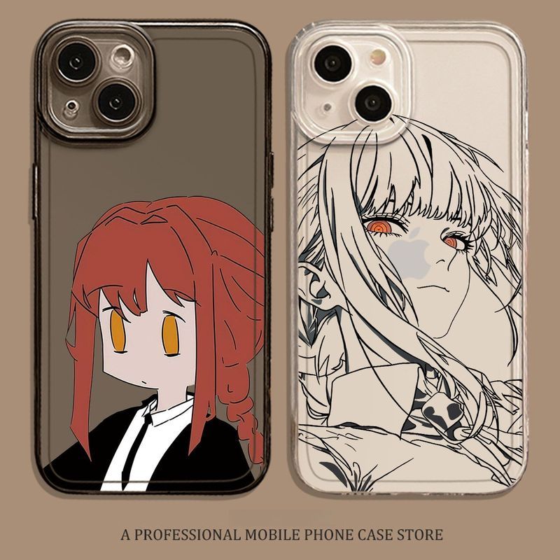Chainsaw Man/Makima/Makima เหมาะสําหรับ iPhone17plus เคสโทรศัพท์ Chainsaw Man โปร่งใส/vldy