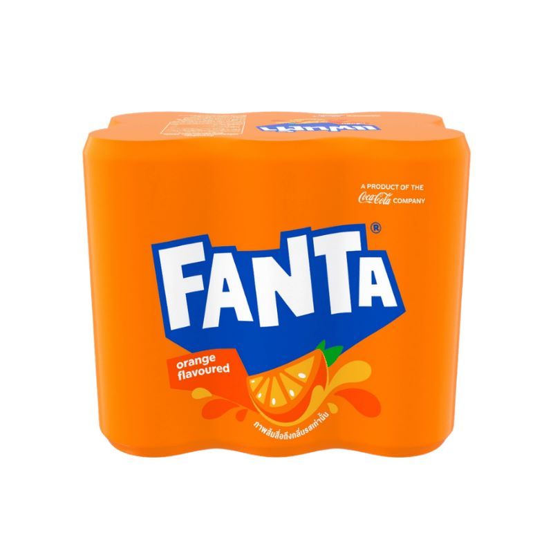 แฟนต้าน้ำส้ม 325มล. แพค6 Fanta Orange 325ml. Pack6 [หมายเลขบาร์โค้ด 8851959632161 ]