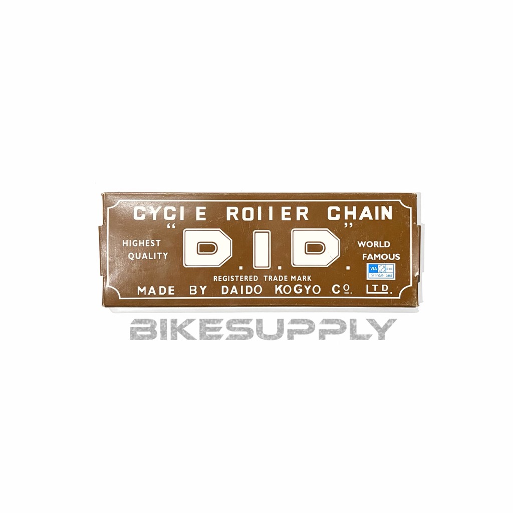 DID ยี่ห้อโซ่จักรยาน 1/2 x 1/8 x 114L เกียร์ความเร็วเดี่ยว Fixie Freewheel 1 Stack